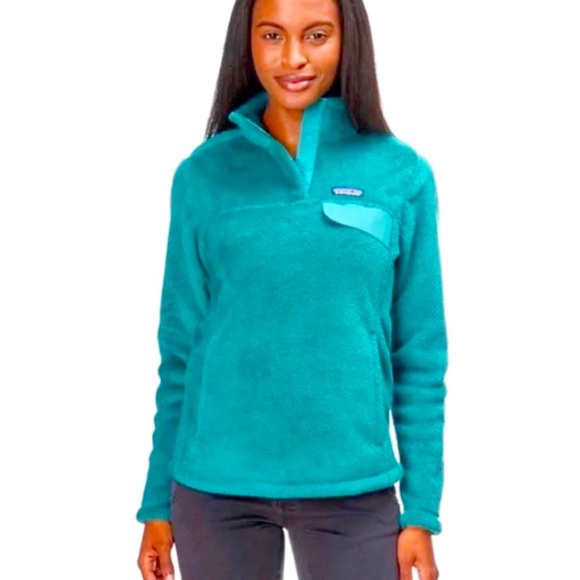 PATAGONIA Epic Blue Re-Tool Snap T Pullover Fleece Sz S - Picture 1 of 9